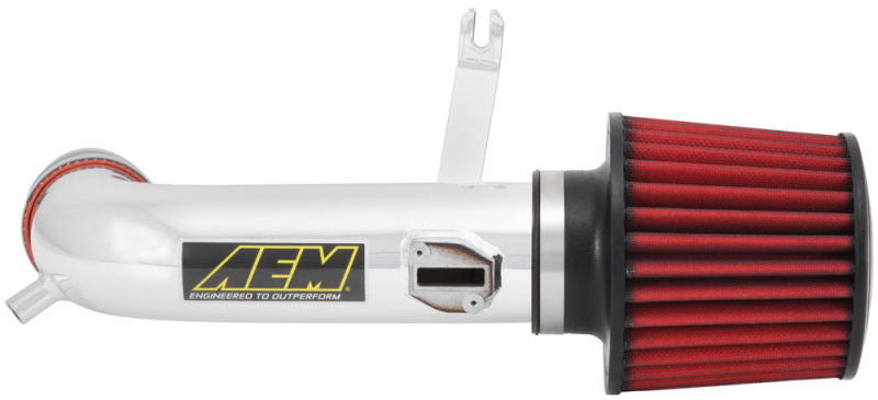 AEM Cold Air Intake System installed in a 2013 Nissan Altima 2.5L engine bay, showcasing the sleek intake tube and filter.