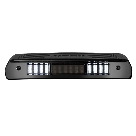 AlphaRex black 3rd brake light for Dodge RAM NOVA-Series 02-08, aftermarket LED brake light for enhanced visibility.