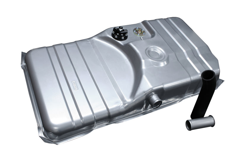 Aeromotive fuel tank for 78-81 Chevrolet Camaro and 79-81 Pontiac Firebird 340 Stealth model, shown from top view.