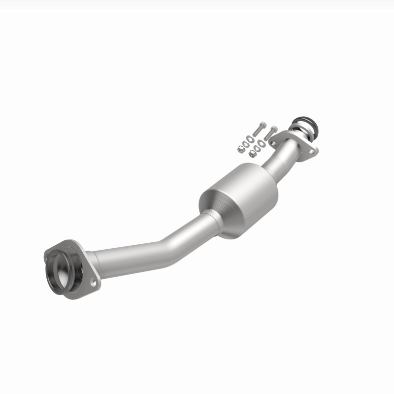 MagnaFlow direct fit catalytic converter for 2020-2021 Nissan NV200 2.0L engine, showing the metallic component with mounting flanges.