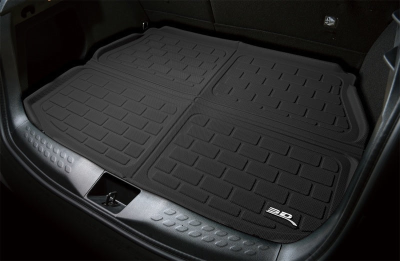 3D MAXpider black rubber cargo liner for Hyundai Palisade 2020-2021, fits behind 2nd row, designed for rear cargo protection.
