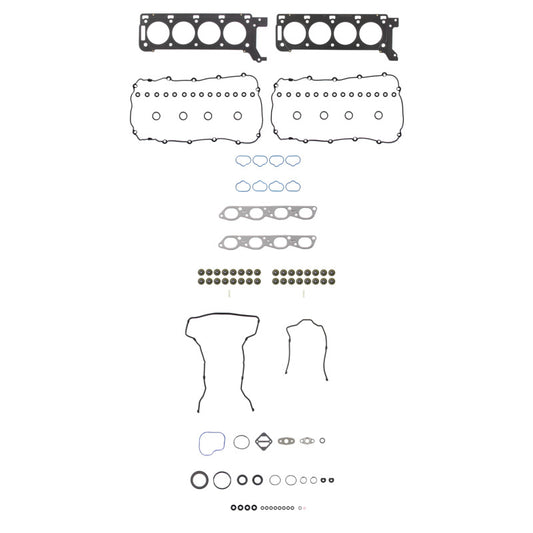 Fel-Pro Ford Thunderbird PermaTorque engine cylinder head gasket set showing detailed gasket components.