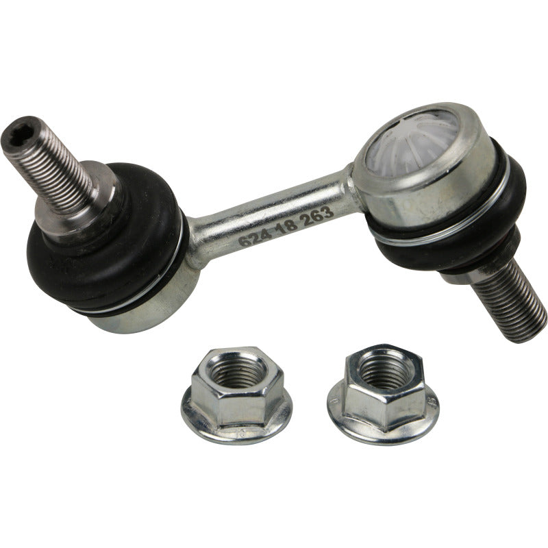 Moog front right stabilizer bar link kit for Acura TL 2007-2014, sway bar endlinks with black metal and rubber bushings.