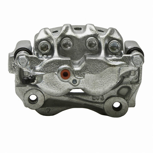 Silver zinc coated DFC OE brake caliper for Lexus IS300 00-05, front-r premium caliper with detailed design and branding.