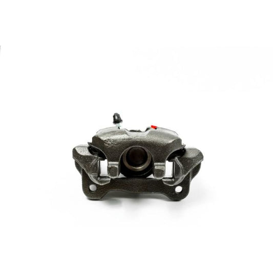 PowerStop rear right OE brake caliper with bracket for 2005-2010 Scion tC, showing the black metal caliper assembly