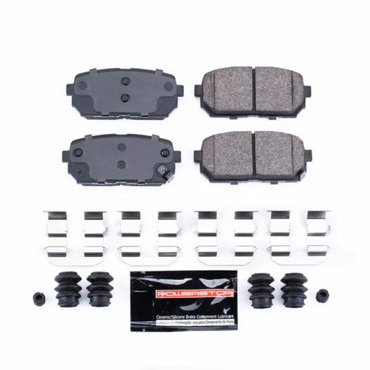 PowerStop Z23 Evolution Sport rear brake pads for Kia Rondo 2007-2012 with hardware, high-performance brake replacement