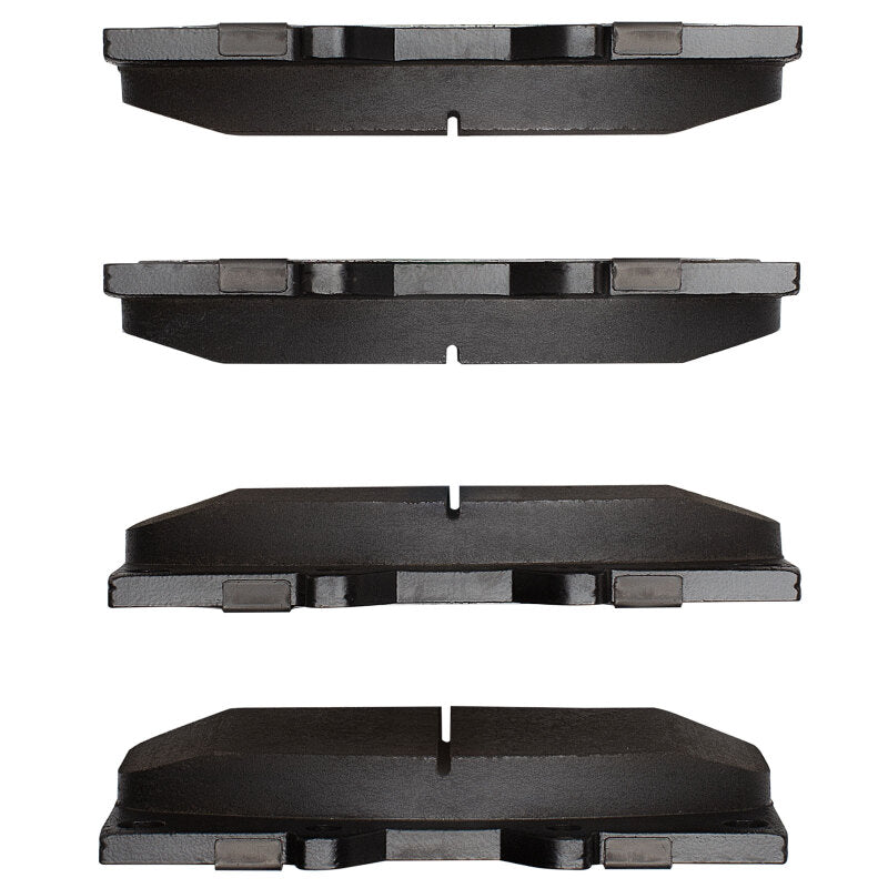 Pair of R1 Concepts OE brake pads for Lexus LX470 (1998-2007) front R1 Optimum OE brake pads, showing the textured pad surfaces.