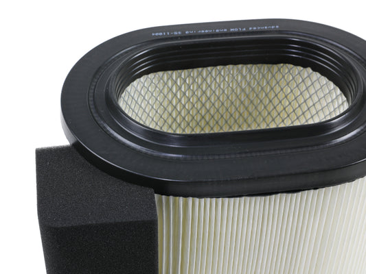 aFe ProGuard OE replacement air filter for 2017-2019 Ford 6.7L diesel trucks, showing the clean, high-performance fuel filter.