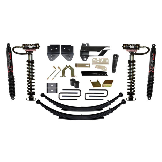 Skyjacker 6-inch coilover suspension system for 2017 Ford F250/F350 4WD trucks, showing the coilover components and mounting details.