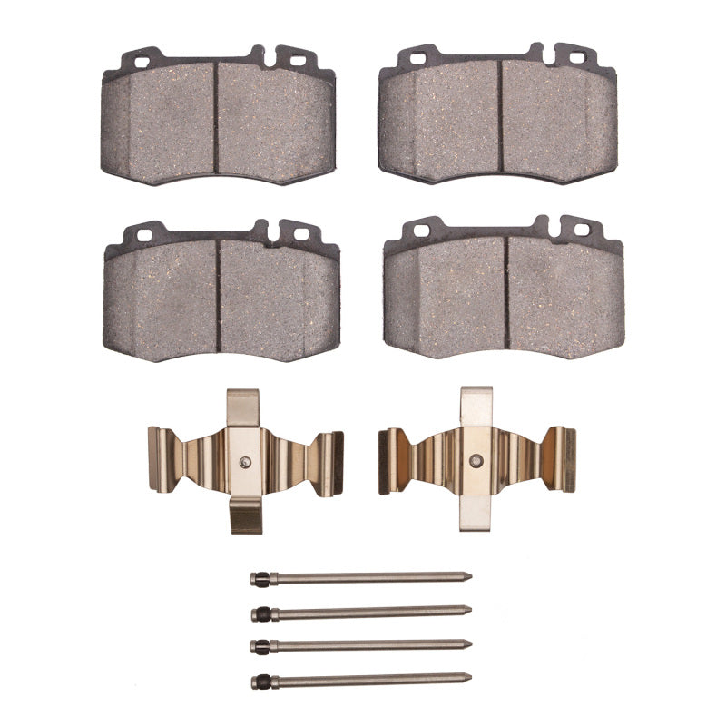 Mercedes-Benz S600 front brake pads and hardware kit by R1 Concepts, OEM OE quality brake pad set with hardware.