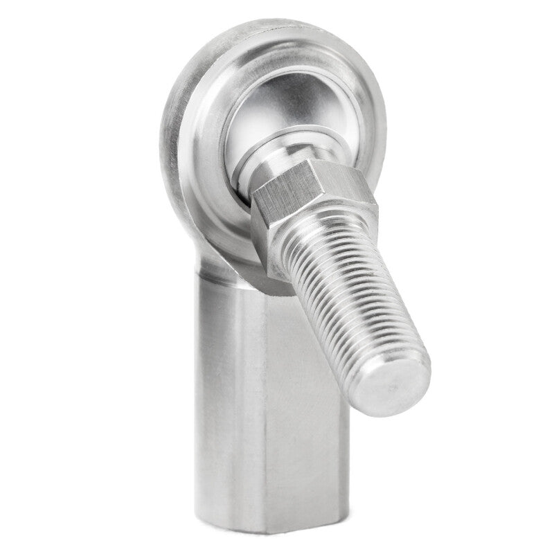 QA1 G Series 2-Pc Female Tie Rod End with PTFE stainless steel, .375 inch bore, 3/8-24 stud, right-hand thread, for precision steering