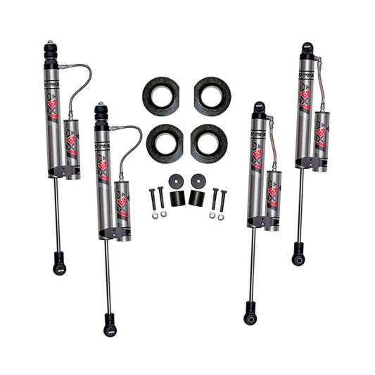 Skyjacker COMP BOX 2-inch lift kit for 1997-2002 Jeep TJ with poly components, showing the lift kit components on a vehicle.