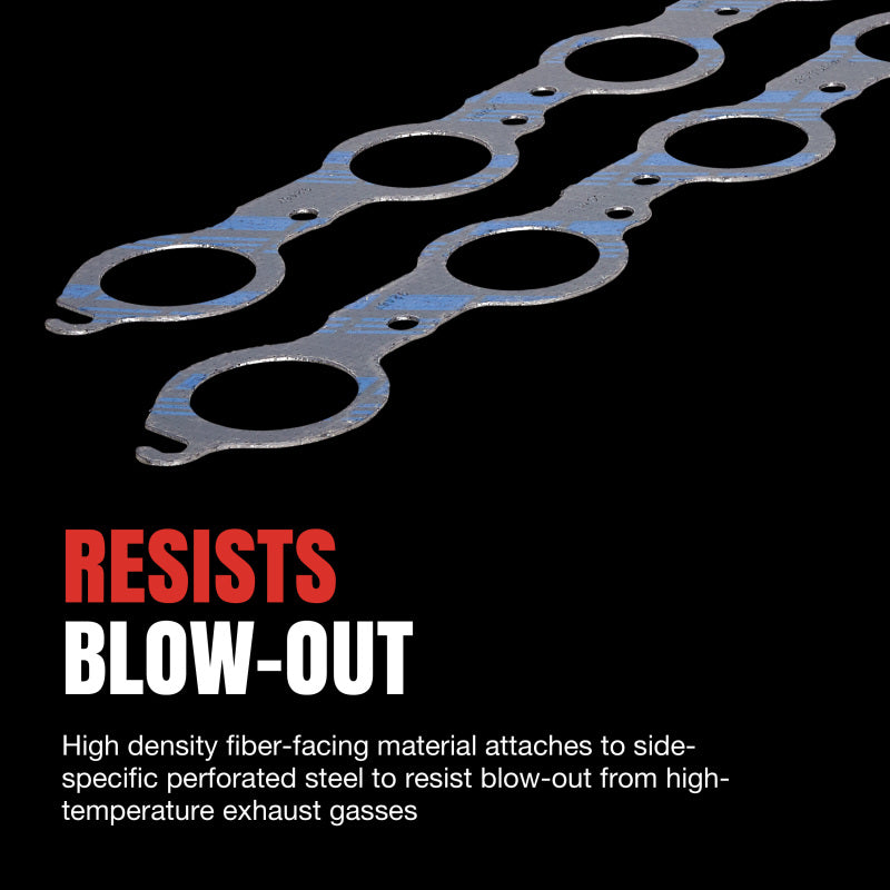 Fel-Pro Nissan 300ZX exhaust manifold gasket set showing multiple gaskets for engine sealing and performance.