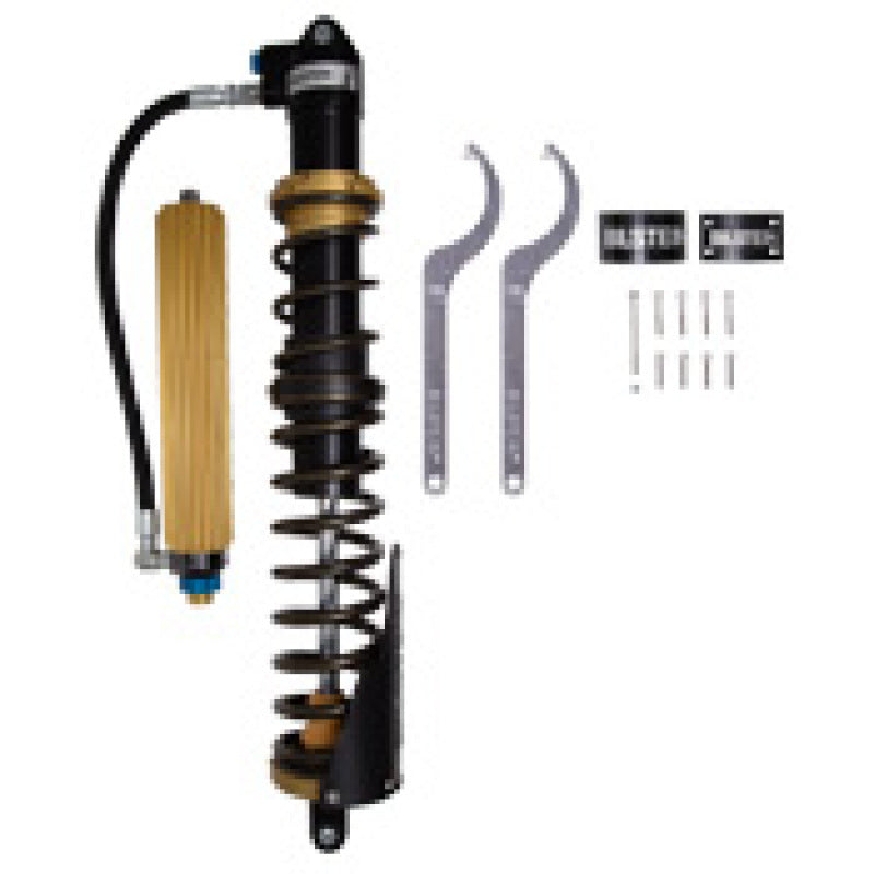 Bilstein rear coilover shock and coil spring assembly for Polaris RZR XP 4 1000 Black Hawk Powersports, designed for off-road performance.