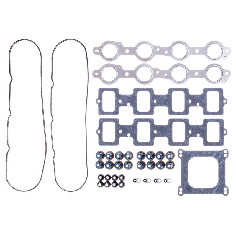 Cometic GM LSX Gen-4 small block V8 head gasket kit with carburetor, includes top end gasket set, no head gasket shown.