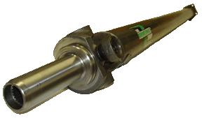 Steel driveshaft for Toyota IS300 1998-2005 with R154 transmission conversion by Driveshaft Shop, showcasing the one-piece design.