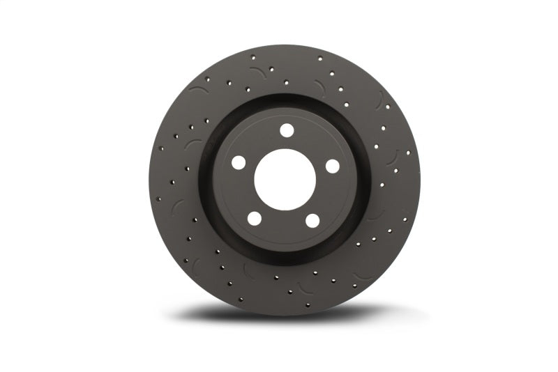 Hawk Performance Talon brake rotors with slot and drilled design for enhanced stopping power and heat dissipation.