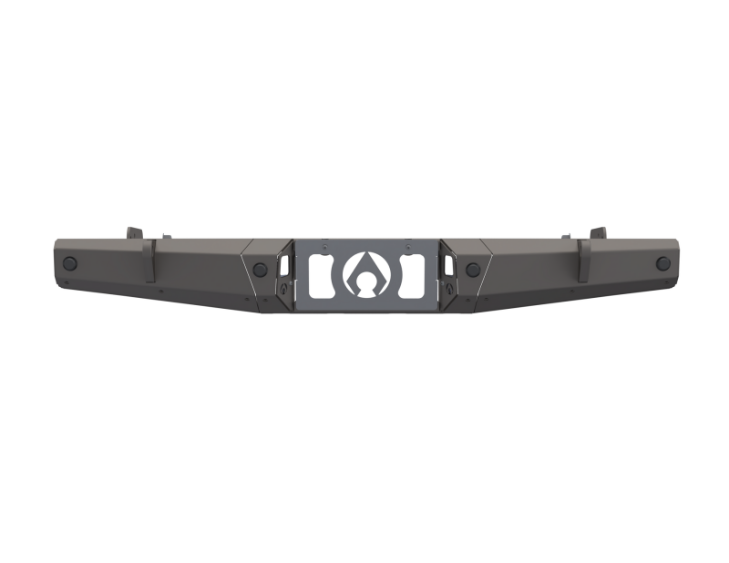 Steel rear bumper center section for Jeep Wrangler Gladiator by Artec Industries, high clearance design for off-road durability.