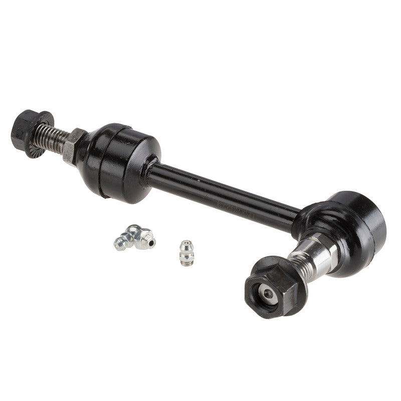 Moog Ford F-150 front sway bar endlinks, compatible with 2004-2005 model, for improved vehicle stability and handling.