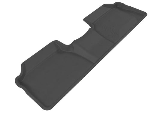 Black 3D MAXpider rubber floor mats for 2011-2017 Lexus CT Hybrid second row, durable and custom-fit car interior protection.