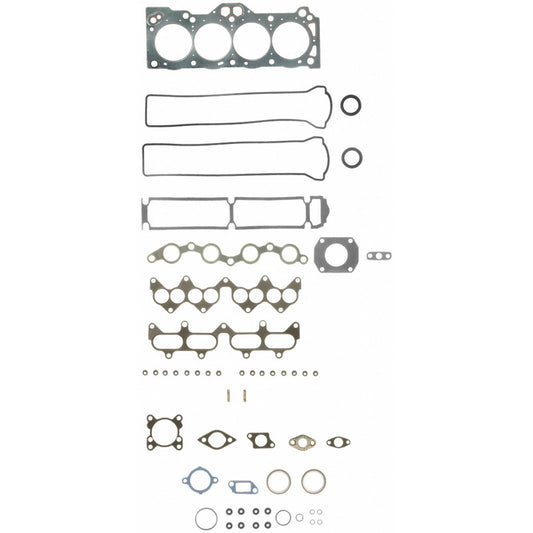 Fel-Pro Toyota MR2 HS 9661 PT PermaTorque engine cylinder head gasket set laid out, showing detailed gasket components.