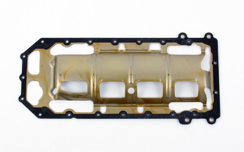 Cometic Gasket 05-10 Dodge Hemi 6.1L rubber oil pan gasket with windage tray installed, engine maintenance part