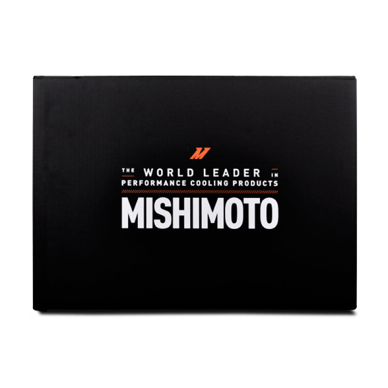 Mishimoto aluminum radiator for 1978-1986 GM C/K trucks X-Line performance cooling system, featuring a sleek silver finish.