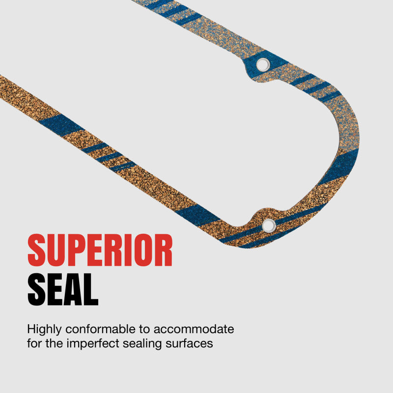 Fel-Pro Ford F-250 Super Duty engine valve cover gasket set with multiple gaskets shown, designed for engine sealing.