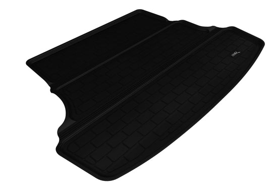Black 3D MAXpider cargo liner for 2012-2017 Hyundai Accent Sedan, rubber floor mat with textured surface and custom fit design.