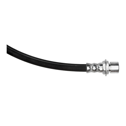 DFC Dodge Charger front right brake hose from the brake line kit, showing the flexible rubber and metal fittings.