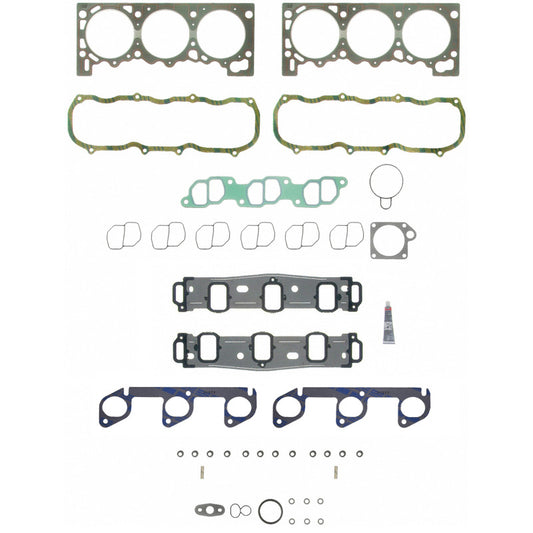 Fel-Pro Ford Ranger engine cylinder head gasket set, PermaTorque HS 9081 PT-1, showing gaskets and sealing surfaces.