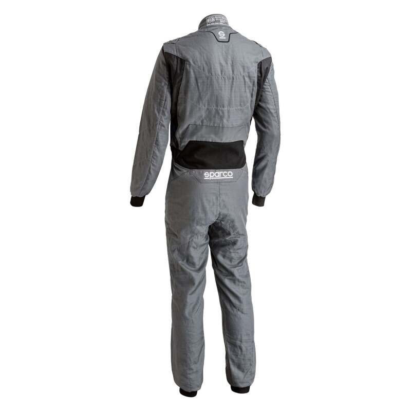 SPARCO racing suit Victory Pr Boot Cuff in black and gray with sporty design and branding visible on the suit.