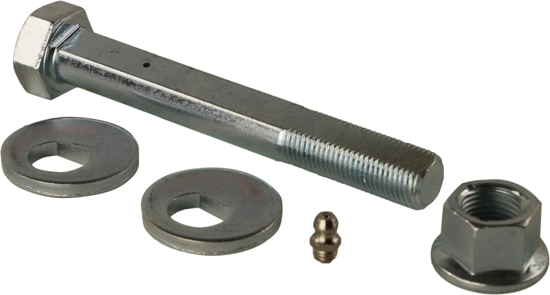 Moog Acura ZDX rear alignment camber and toe kit for suspension adjustments, showing components and installation parts.