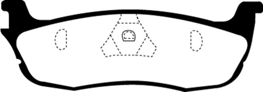 EBC Ultimax2 rear brake pads for Ford Expedition 4.6 2WD, OE style, shown in the product image.