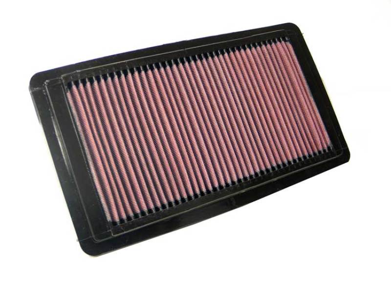 K&N Engineering drop-in air filter for 2005-2010 Honda Odyssey and 2009-2010 Pilot V6 3.5L engine, showing the filter element.