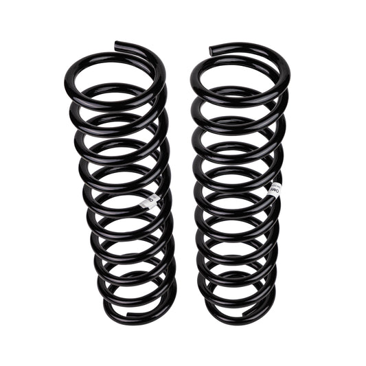 Old Man Emu ARB coilover springs for Jeep JL front coil suspension, showing the coil springs installed on the vehicle.