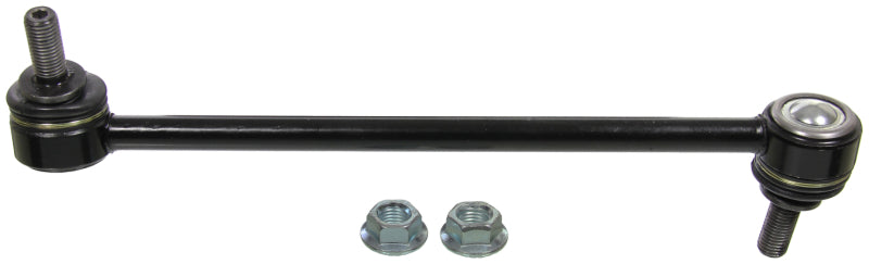Moog front right sway bar endlink for Mercedes-Benz E250 2014-2016, showing the metal component with bushings attached