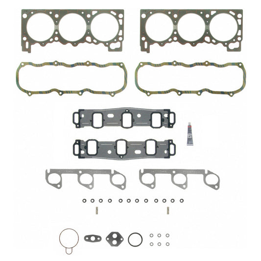 Fel-Pro Ford Explorer PermaTorque engine cylinder head gasket set installed on a cylinder head.
