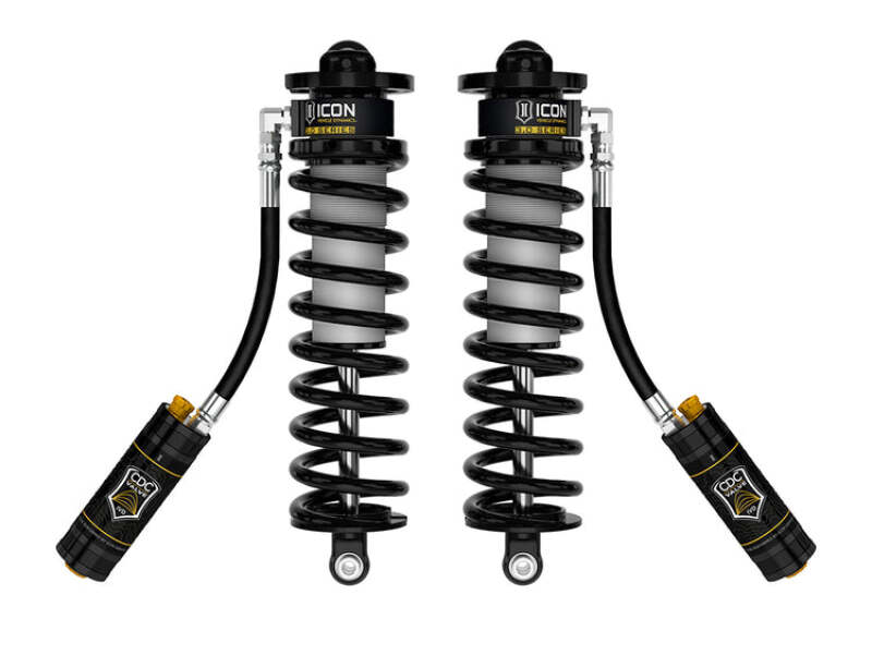ICON 2005+ Ford F-250/350 SD 4WD coilover conversion kit with 2.5-3 inch 3.0 Series VS RR CDCV bolt-in coilover components.
