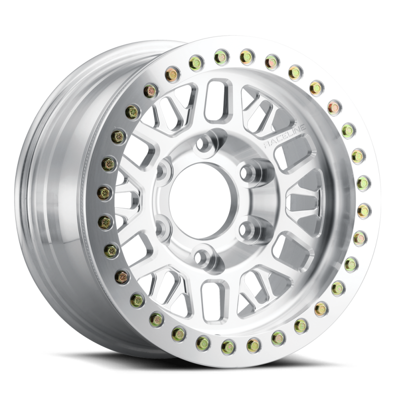 Raceline RT951F Ryno forged 17x9 inch cast wheel in machine raw finish with 44mm offset and 130.81mm bore.
