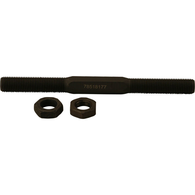 Moog 89-94 Isuzu Amigo tie rod, automotive steering component, shown in close-up with metallic finish and connecting ends.