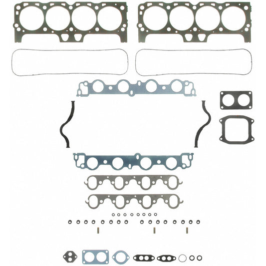 Fel-Pro HS 8558 PT-9 PermaTorque engine cylinder head gasket set showing multiple gaskets and sealing surfaces.