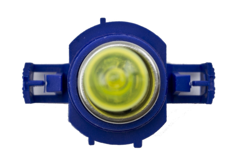 Hella H16/9009 12V 35W Xen Pure Yellow XY bulb pair for vehicle headlights, showing the yellow-tinted automotive bulbs.