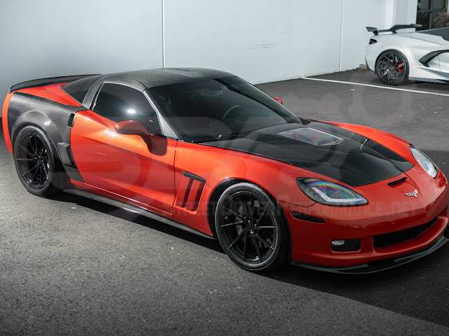 2005-2013 C6 Corvette - Carbon Fiber B-Pillar / Halo Cover