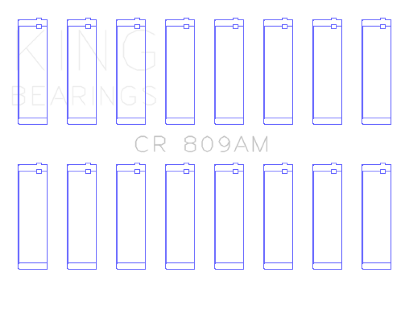 King Engine Bearings Ford 330/332/352/360/390/410/248 Engine (Size 020) Rod Bearings
