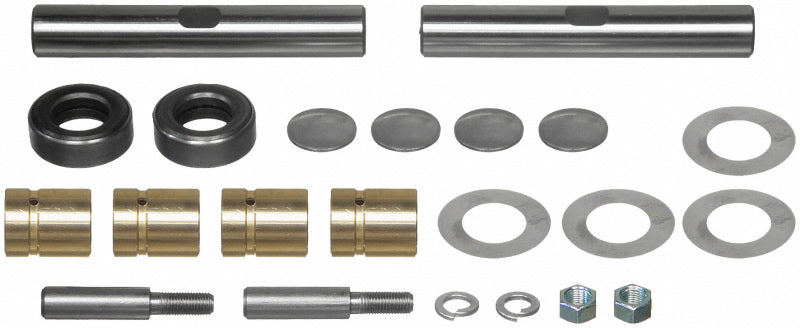 Moog 1941 Chevrolet AK King Pin Set bushing kit with metal components and rubber bushings for classic Chevy truck suspension repair.
