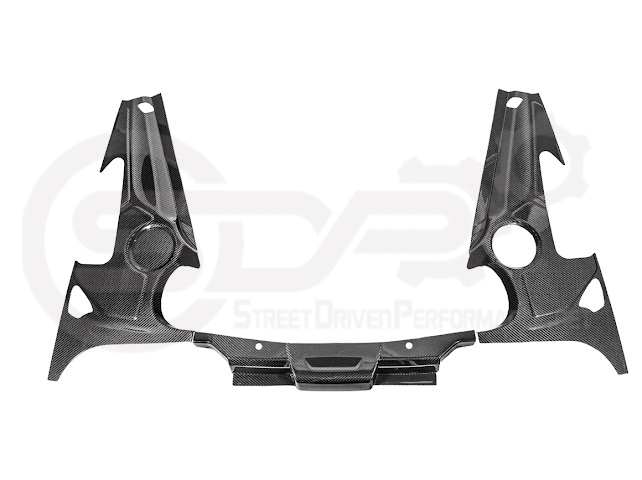 2025-Up Corvette C8 ZR1 | CARBON FIBER Engine Bay Trim Panel Cover Pair