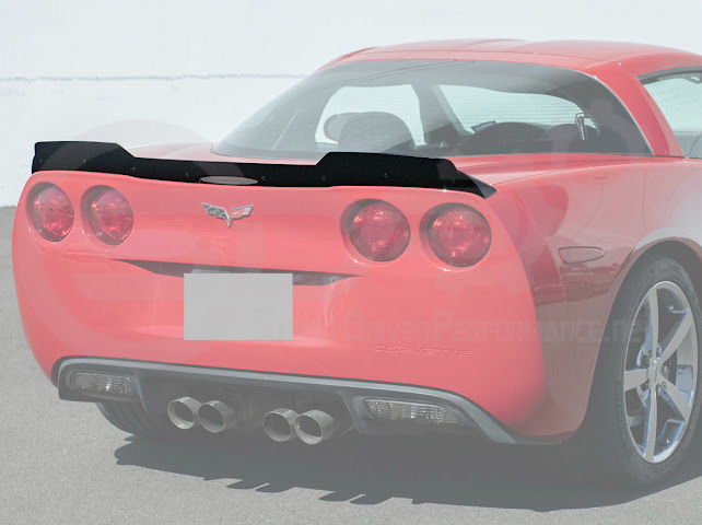 2005-2013 Corvette C6 | ZR1 Extended Style Rear Wing Wickerbill Spoiler (Matte or Gloss Black)