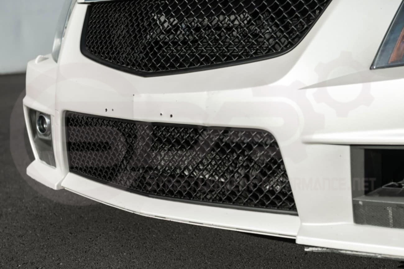 2009-2015 Cadillac CTS-V V2 -  Black front grilles set (blank no emblem)