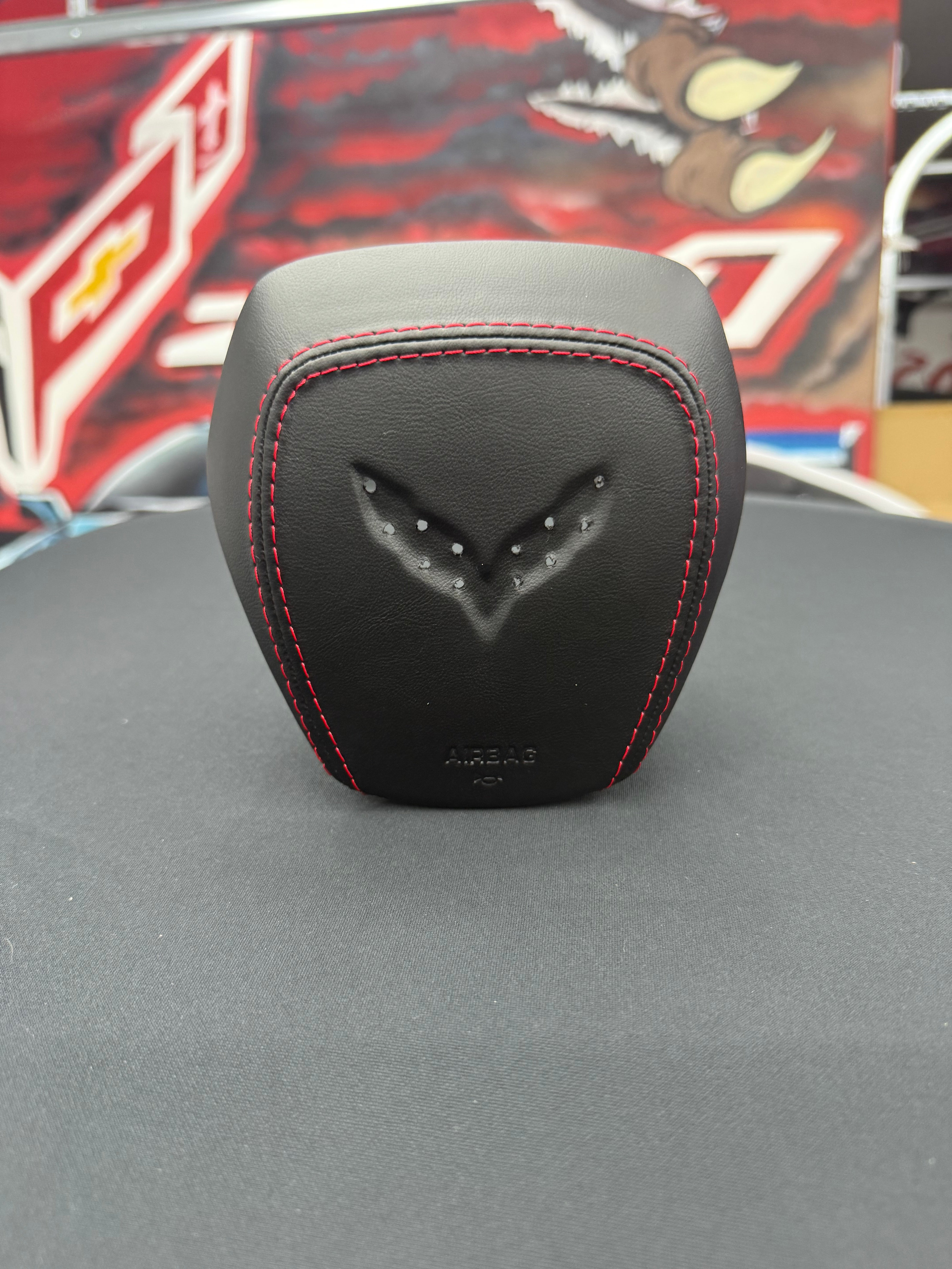 2020+ Chevrolet Corvette C8 - Airbag Cover for Steering Wheel (IN STOCK NO WAIT TIMES)